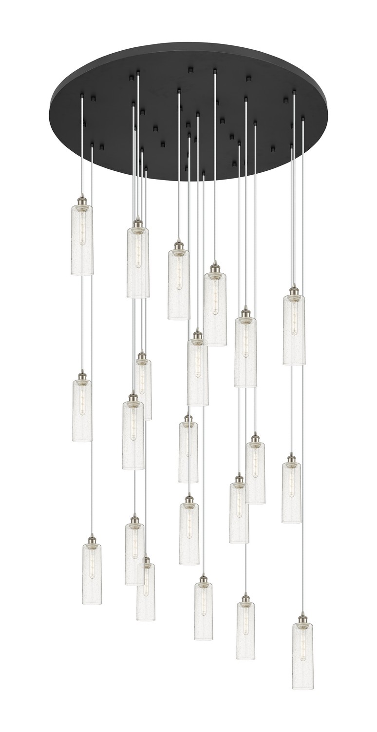21 Light Pendant by Innovations - Downtown Urban Collection, Brushed Satin Nickel Finish - 148BK-B-21P-SN-G434-12SDY