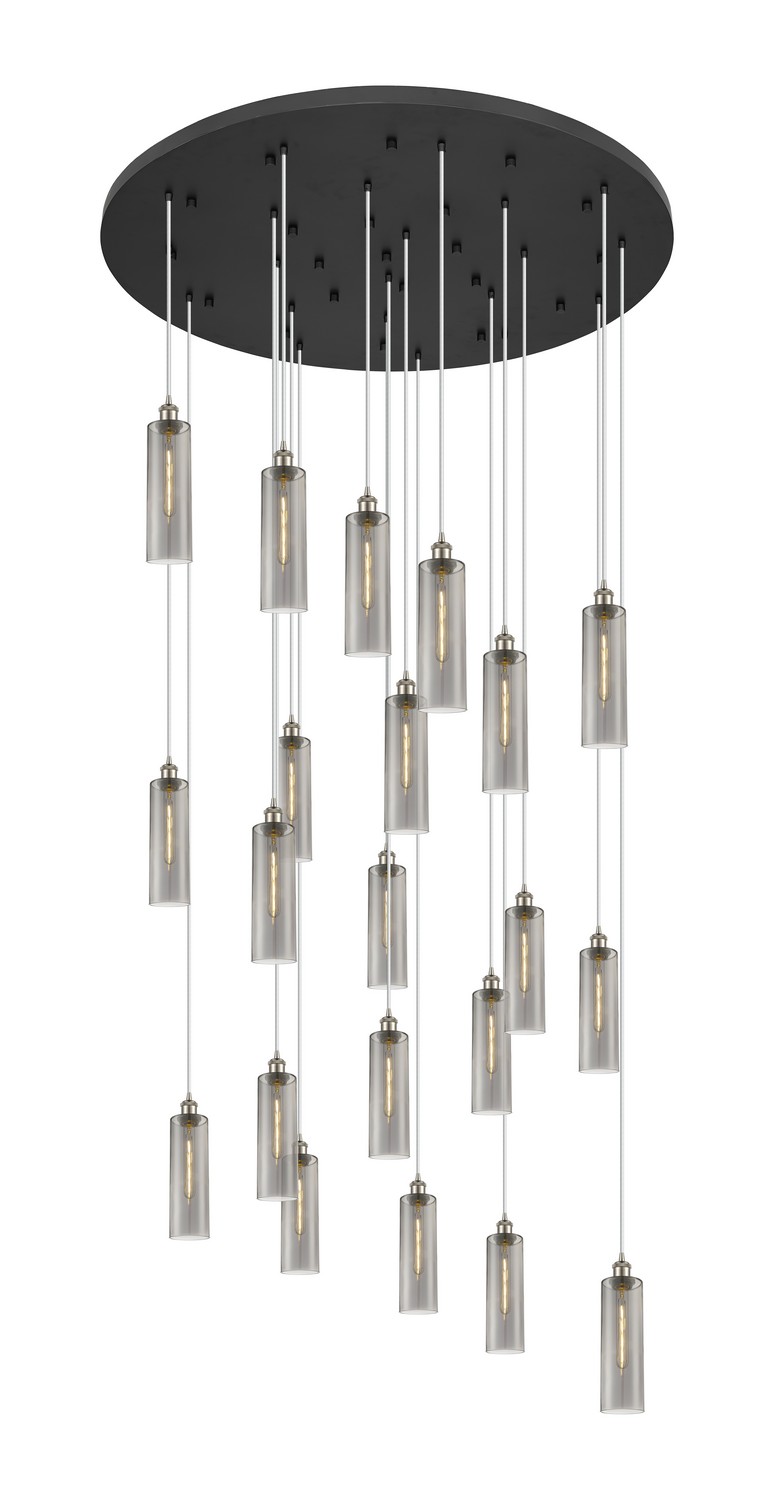 21 Light Pendant by Innovations - Downtown Urban Collection, Brushed Satin Nickel Finish - 148BK-B-21P-SN-G434-12SM