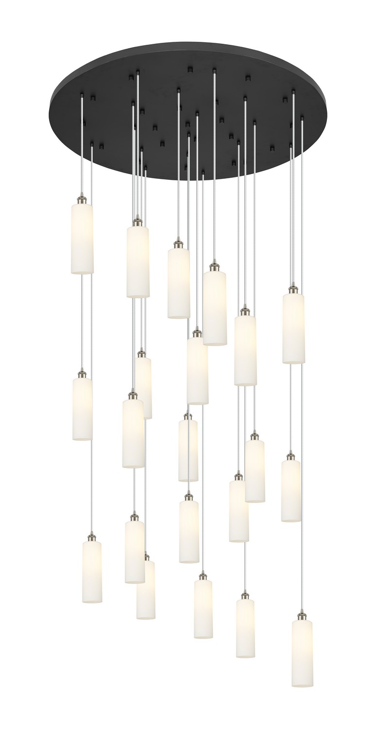 21 Light Pendant by Innovations - Downtown Urban Collection, Brushed Satin Nickel Finish - 148BK-B-21P-SN-G434-12WH
