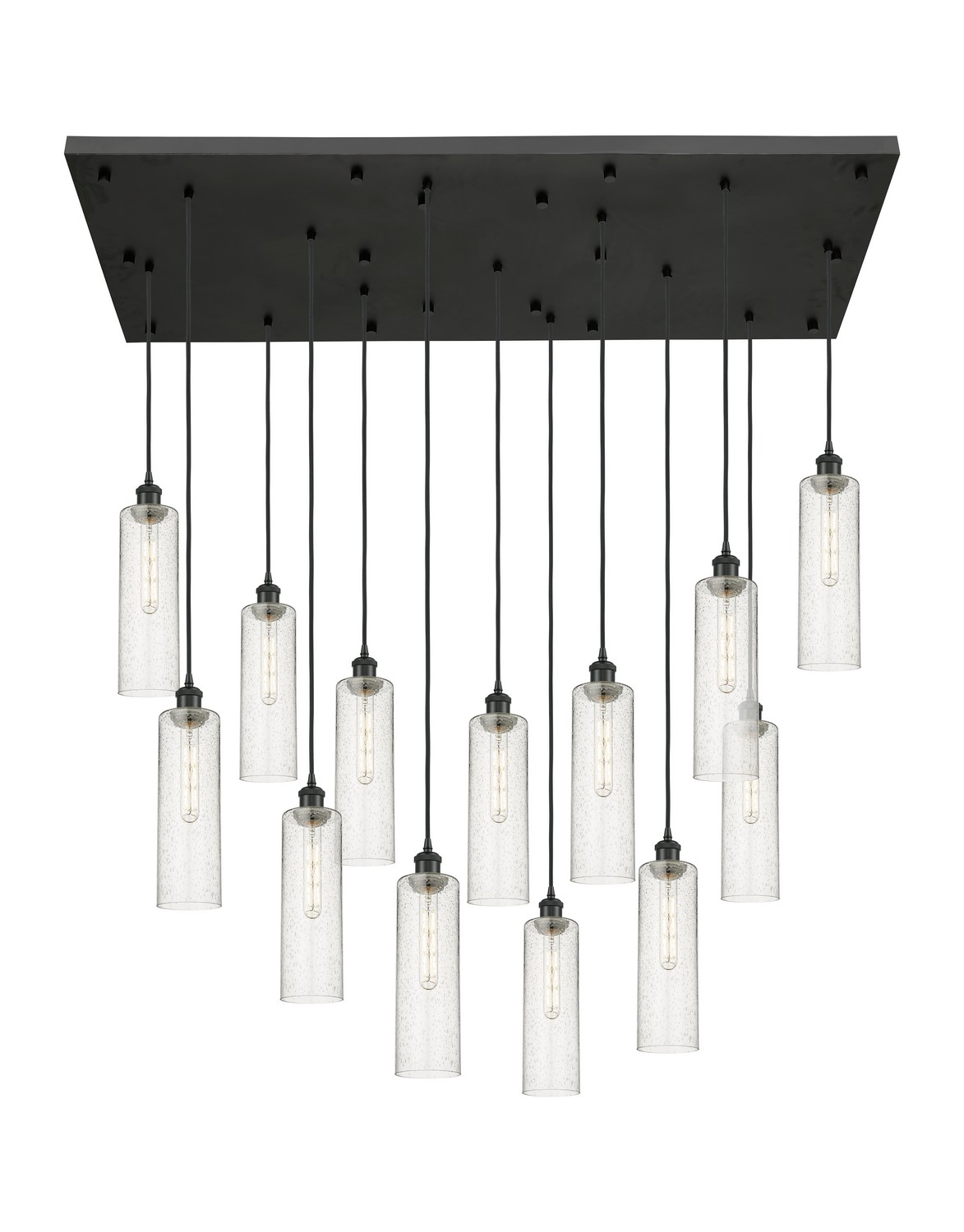 13 Light Pendant by Innovations - Downtown Urban Collection, Matte Black Finish - 154BK-B-13P-BK-G434-12SDY