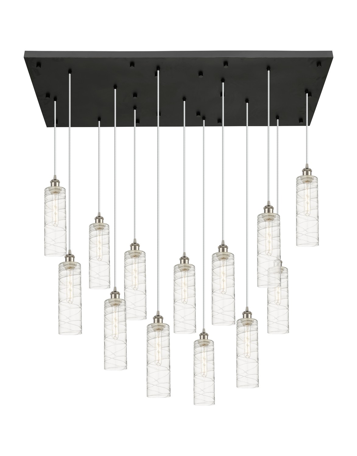 13 Light Pendant by Innovations - Downtown Urban Collection, Brushed Satin Nickel Finish - 154BK-B-13P-SN-G434-12DE