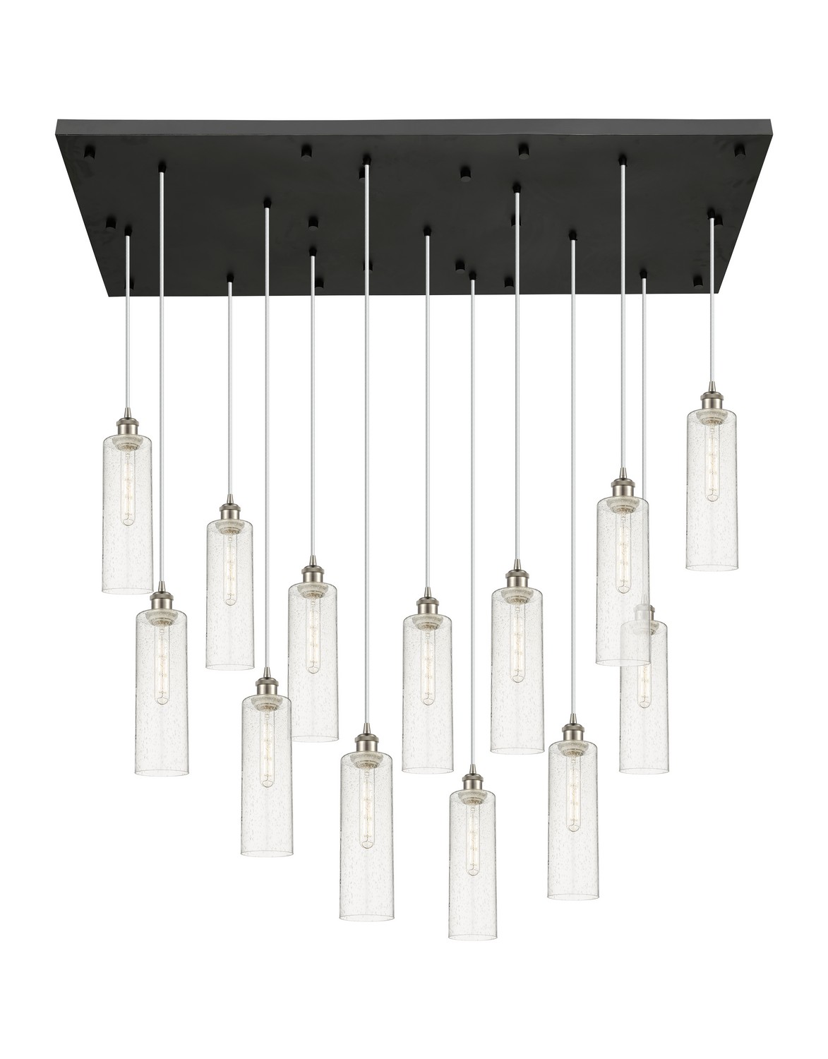 13 Light Pendant by Innovations - Downtown Urban Collection, Brushed Satin Nickel Finish - 154BK-B-13P-SN-G434-12SDY