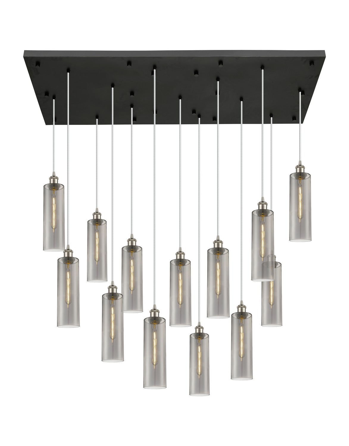 13 Light Pendant by Innovations - Downtown Urban Collection, Brushed Satin Nickel Finish - 154BK-B-13P-SN-G434-12SM
