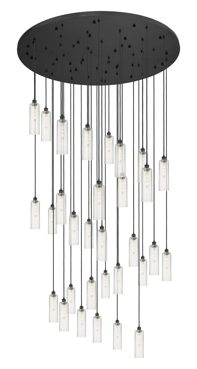 31 Light Pendant by Innovations - Downtown Urban Collection, Matte Black Finish - 160BK-B-31P-BK-G434-12SDY