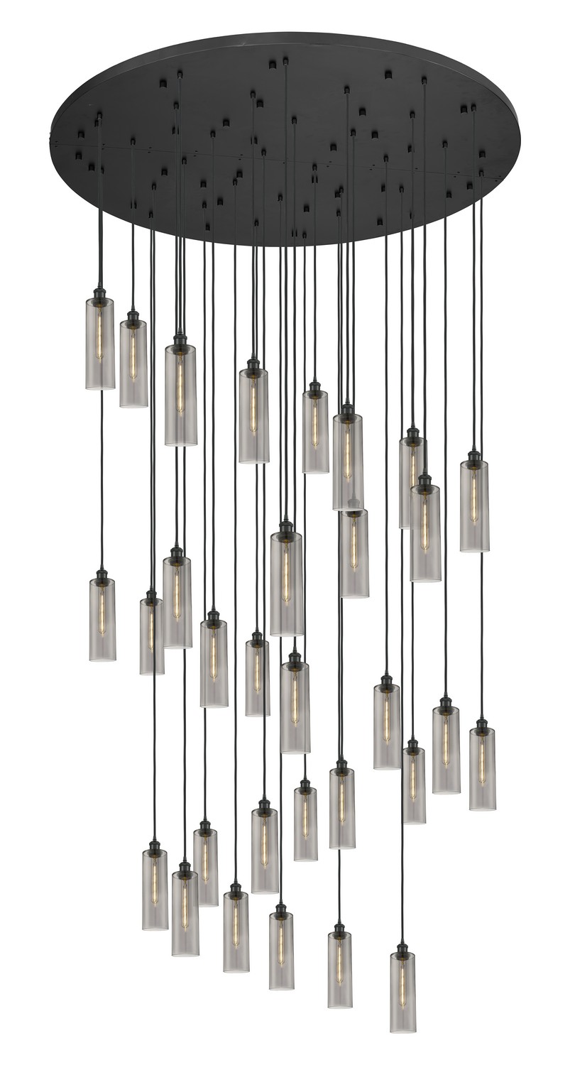 31 Light Pendant by Innovations - Downtown Urban Collection, Matte Black Finish - 160BK-B-31P-BK-G434-12SM