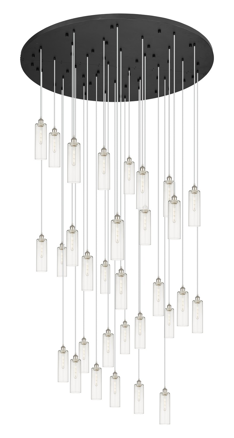 31 Light Pendant by Innovations - Downtown Urban Collection, Polished Nickel Finish - 160BK-B-31P-PN-G434-12CL