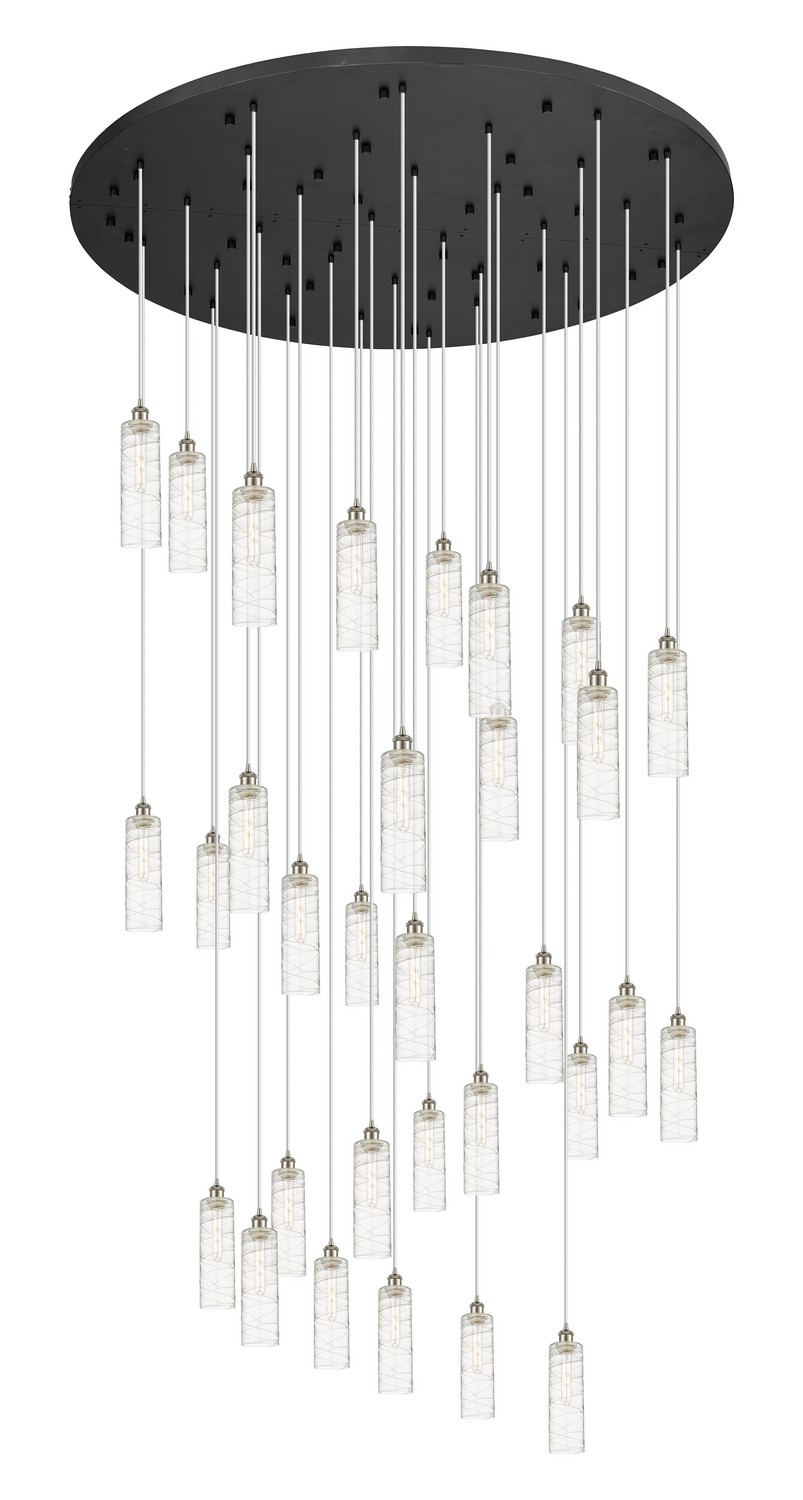 31 Light Pendant by Innovations - Downtown Urban Collection, Brushed Satin Nickel Finish - 160BK-B-31P-SN-G434-12DE