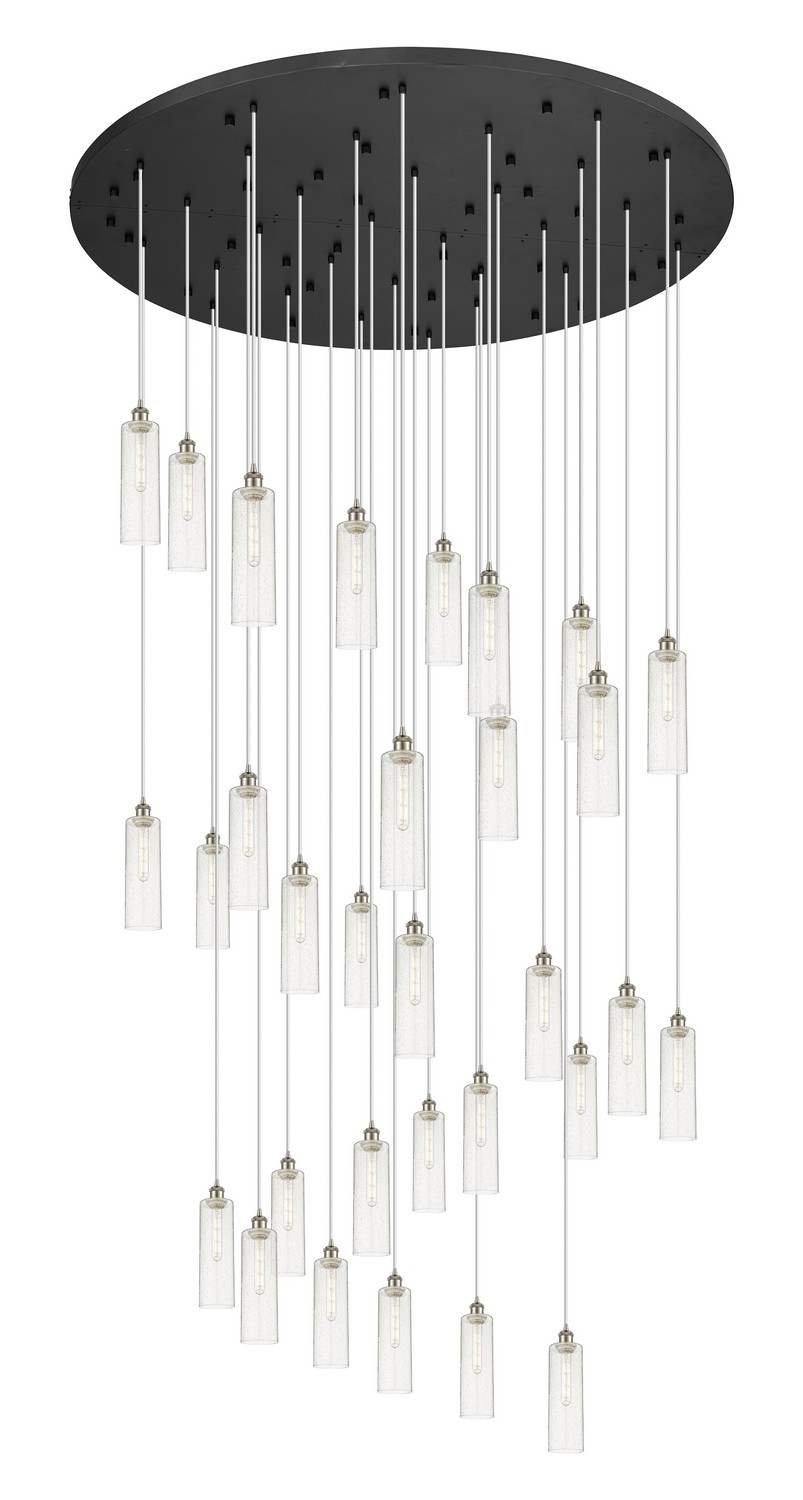 31 Light Pendant by Innovations - Downtown Urban Collection, Brushed Satin Nickel Finish - 160BK-B-31P-SN-G434-12SDY