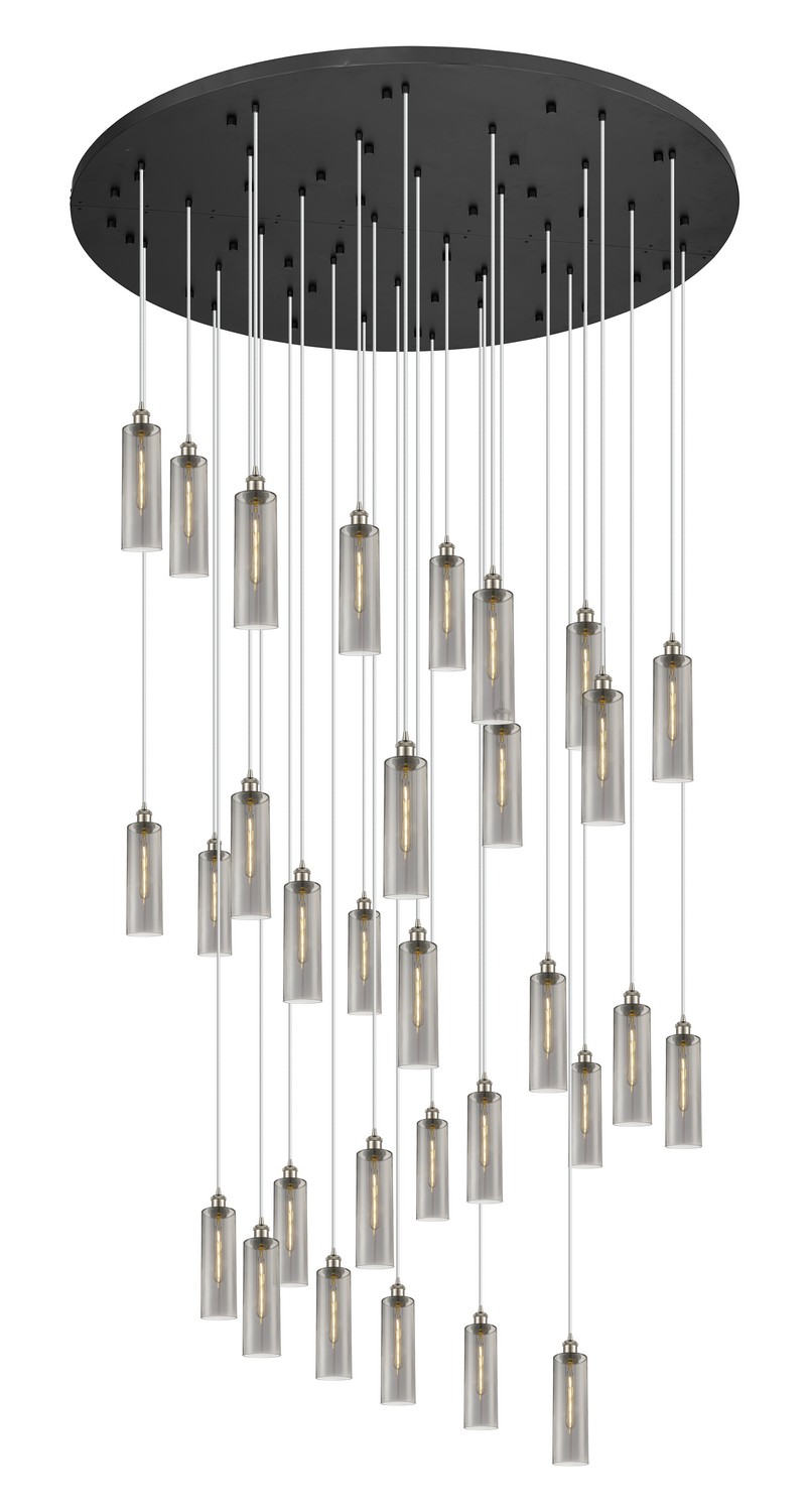 31 Light Pendant by Innovations - Downtown Urban Collection, Brushed Satin Nickel Finish - 160BK-B-31P-SN-G434-12SM