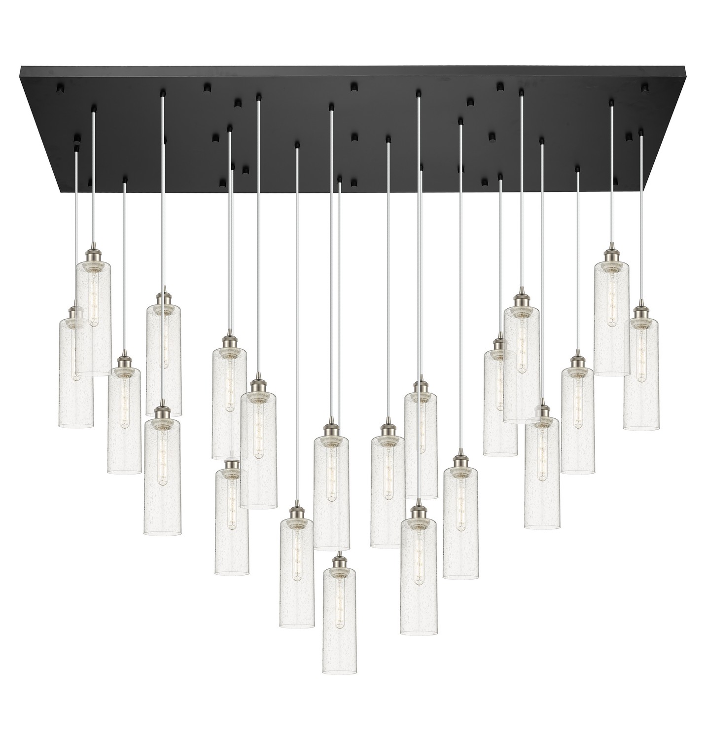 21 Light Pendant by Innovations - Downtown Urban Collection, Brushed Satin Nickel Finish - 172BK-B-21P-SN-G434-12SDY