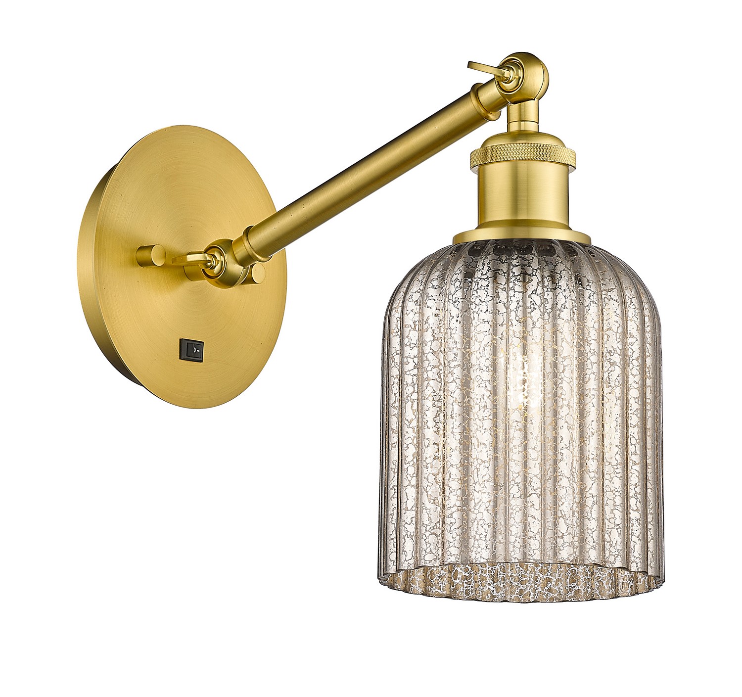 One Light Wall Sconce by Innovations - Ballston Collection, Satin Gold Finish - 317-1W-SG-G559-5ME
