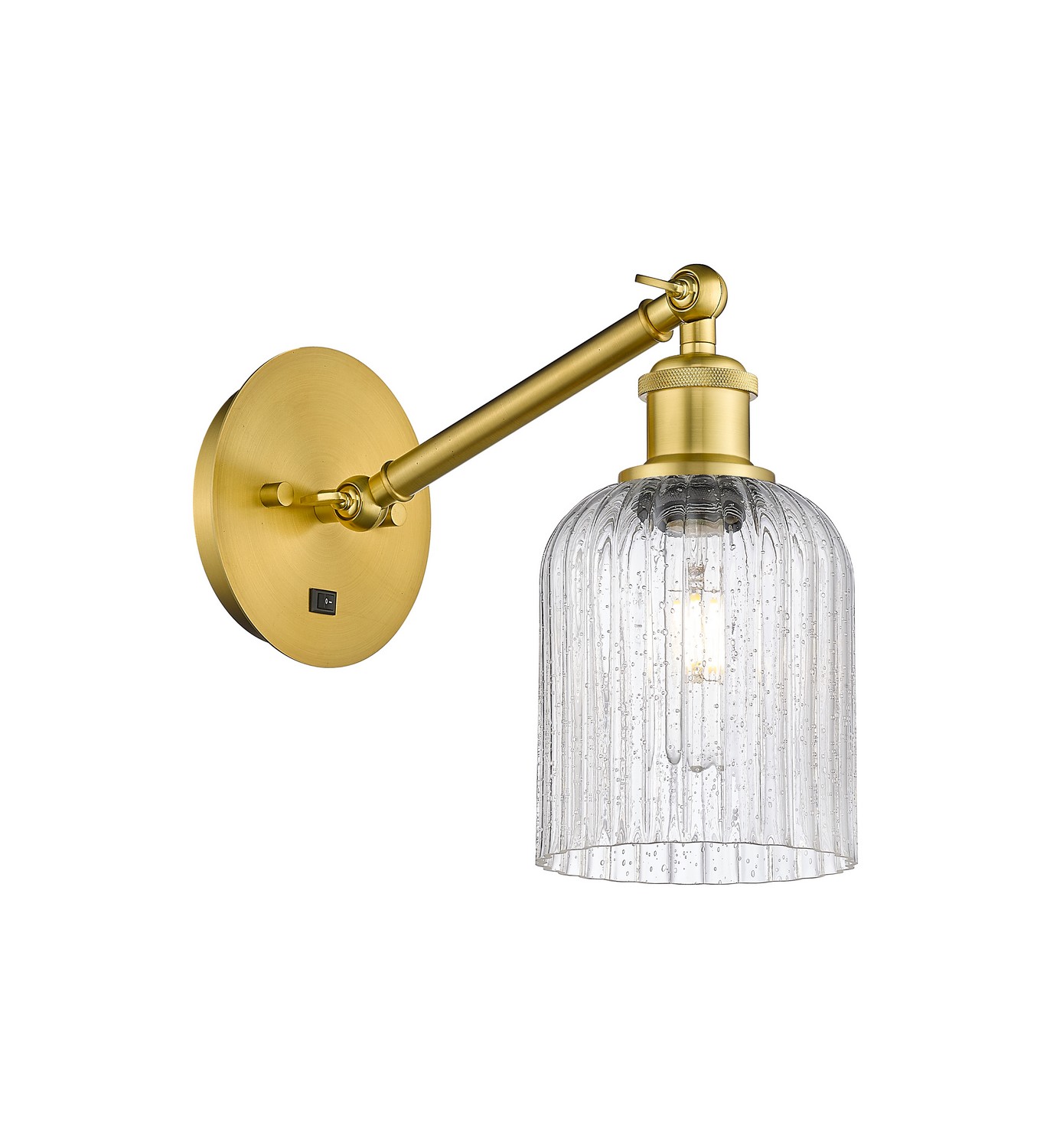 One Light Wall Sconce by Innovations - Ballston Collection, Satin Gold Finish - 317-1W-SG-G559-5SDY