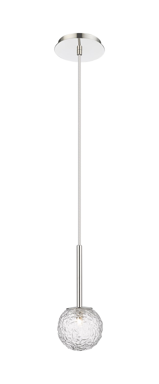 One Light Mini Pendant by Innovations - Downtown Urban Collection, Polished Nickel Finish - 320-1P-PN-G320-6CL-PN