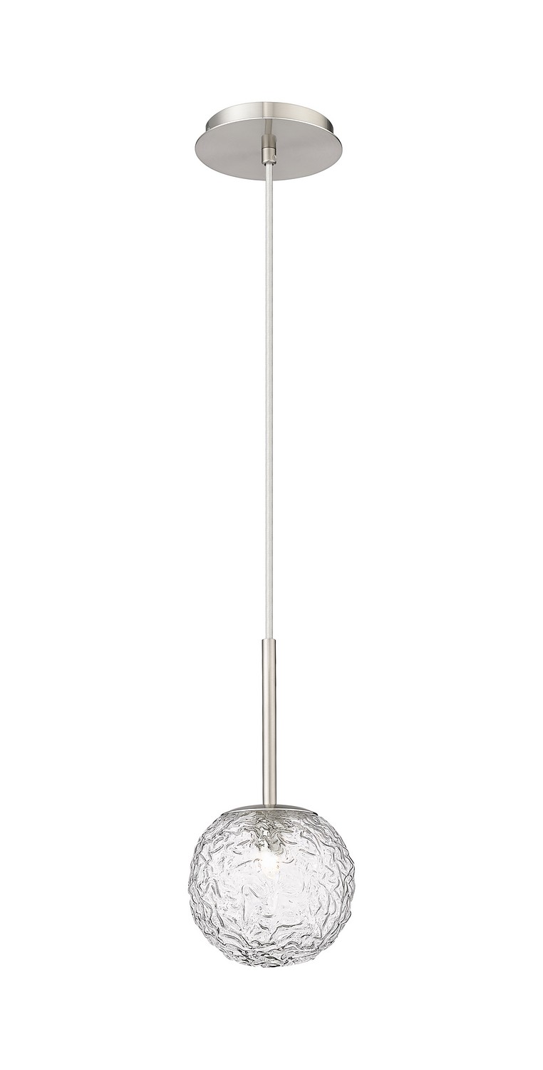 One Light Mini Pendant by Innovations - Downtown Urban Collection, Brushed Satin Nickel Finish - 320-1P-SN-G320-6CL-SN