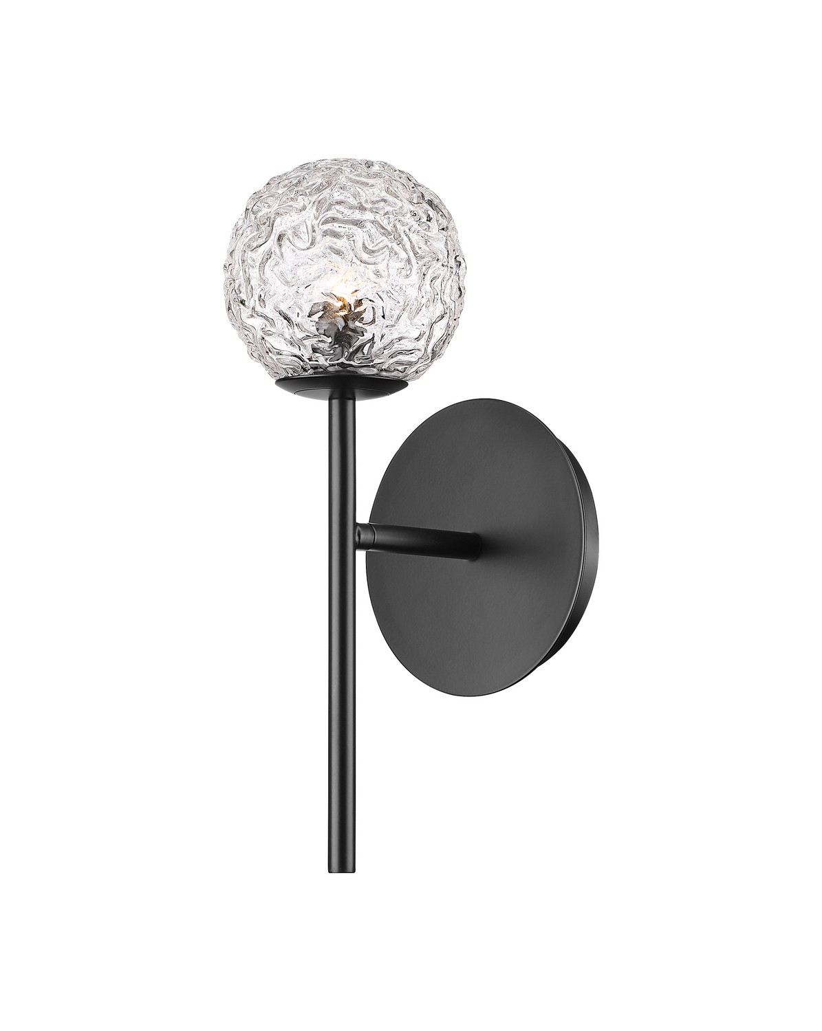One Light Wall Sconce by Innovations - Downtown Urban Collection, Matte Black Finish - 320-1W-BK-G320-5CL-BK