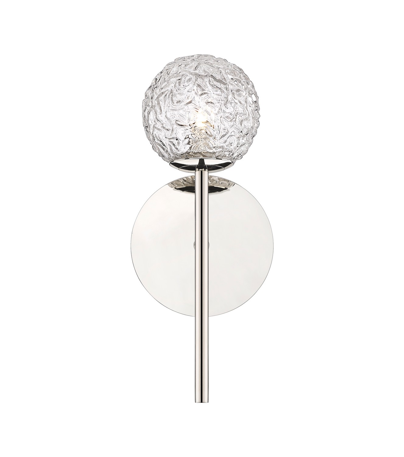 One Light Wall Sconce by Innovations - Downtown Urban Collection, Polished Nickel Finish - 320-1W-PN-G320-5CL-PN