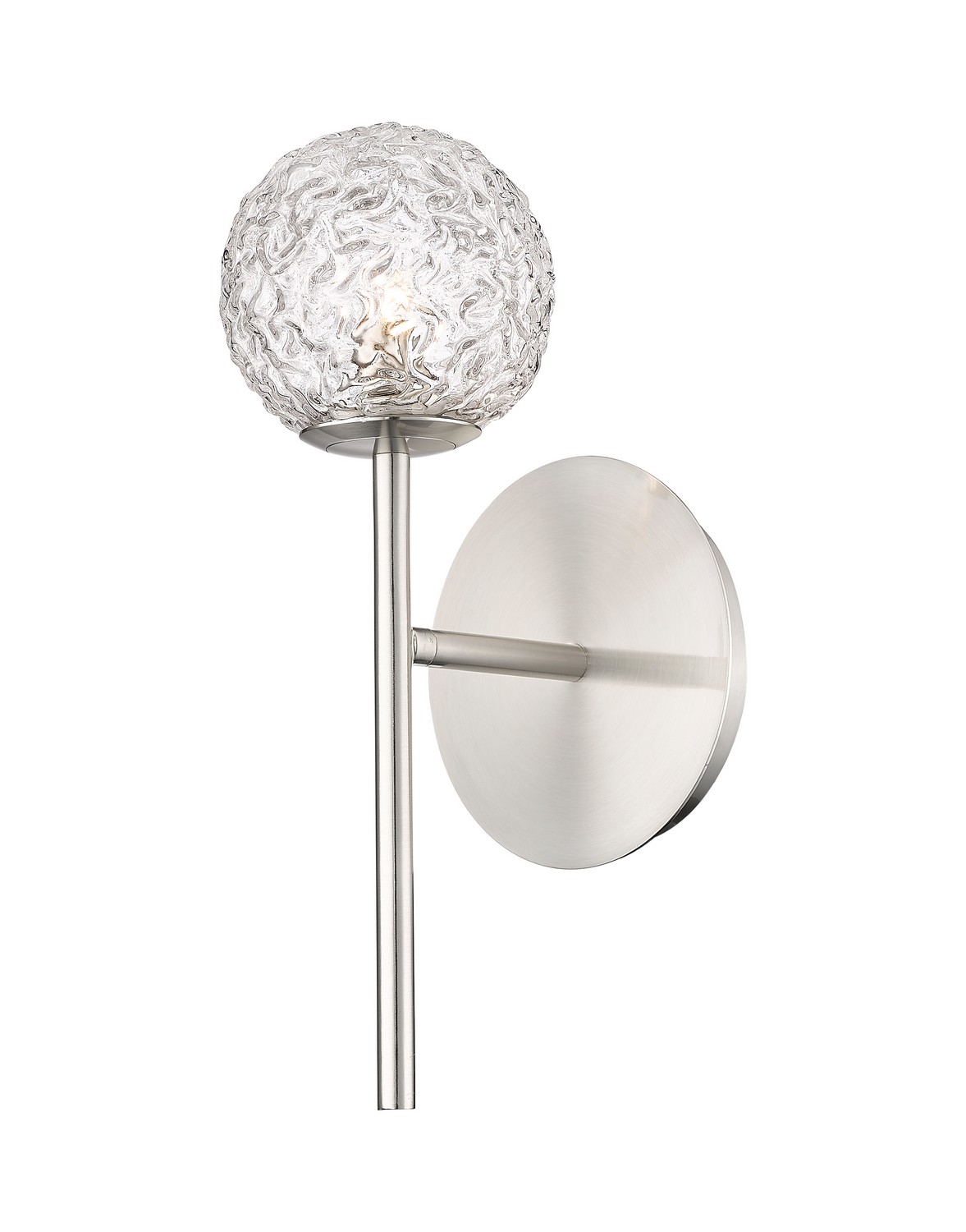 One Light Wall Sconce by Innovations - Downtown Urban Collection, Brushed Satin Nickel Finish - 320-1W-SN-G320-5CL-SN