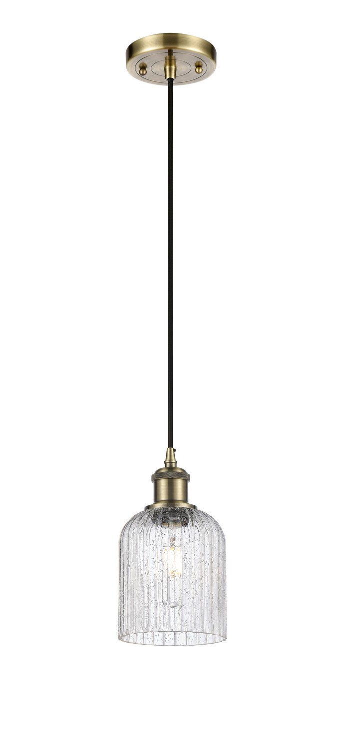 One Light Mini Pendant by Innovations - Ballston Collection, Antique Brass Finish - 516-1P-AB-G559-5SDY