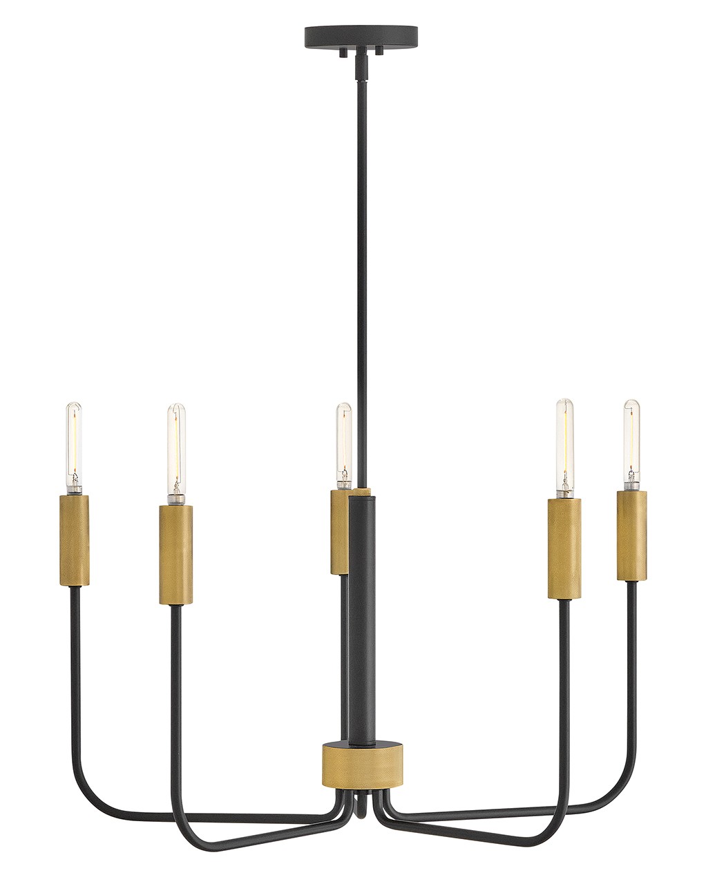 Photos - Chandelier / Lamp Lark Black LED Chandelier from the Austen Collection 83634BK-LCB 