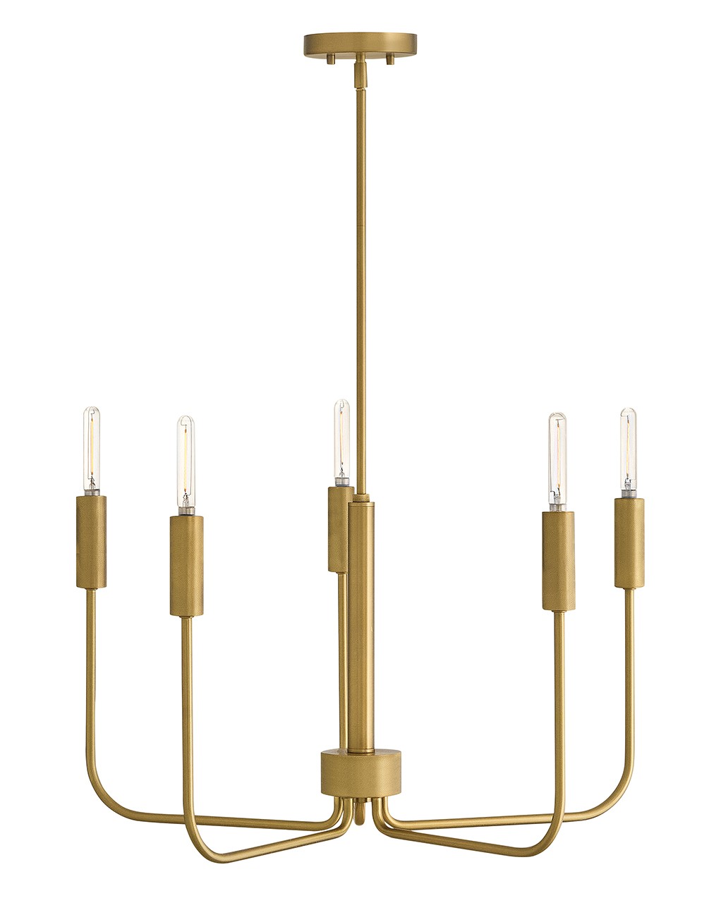 Photos - Chandelier / Lamp Lark Lacquered Brass LED Chandelier from the Austen Collection 83634LCB 