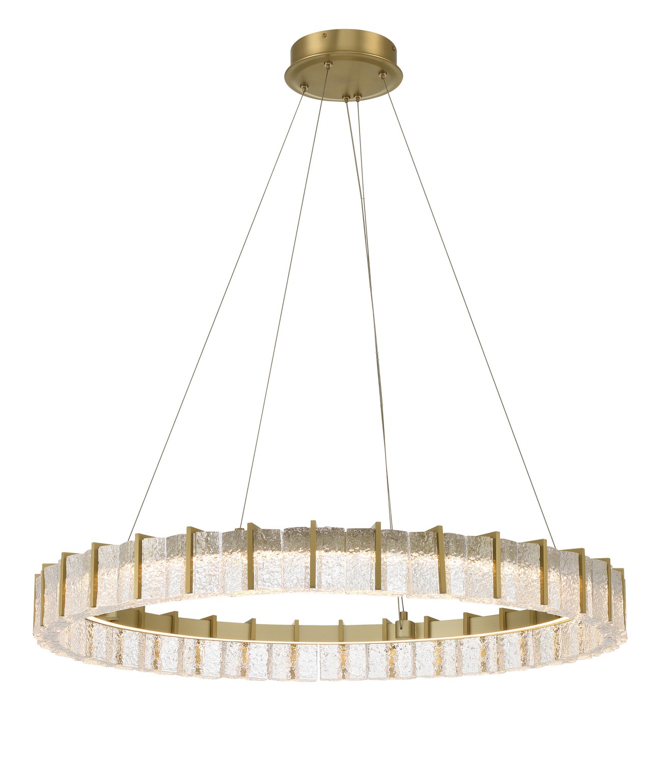 Photos - Chandelier / Lamp Minka Lavery Soft Brass LED Pendant from the Sevryn Collection 2416-695-L