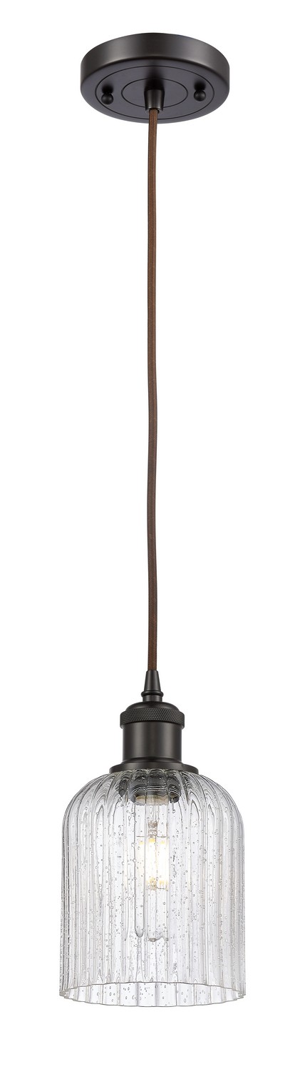 One Light Mini Pendant by Innovations - Ballston Collection, Oil Rubbed Bronze Finish - 516-1P-OB-G559-5SDY