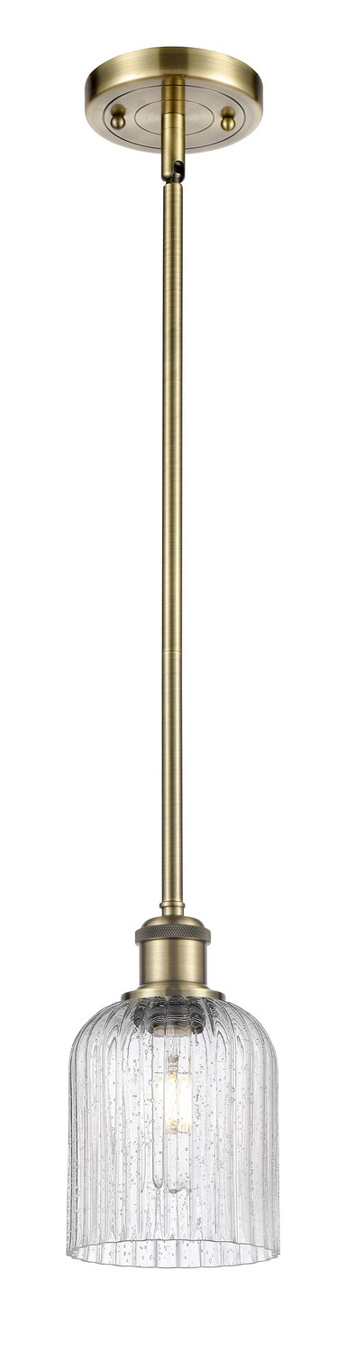 One Light Mini Pendant by Innovations - Ballston Collection, Antique Brass Finish - 516-1S-AB-G559-5SDY