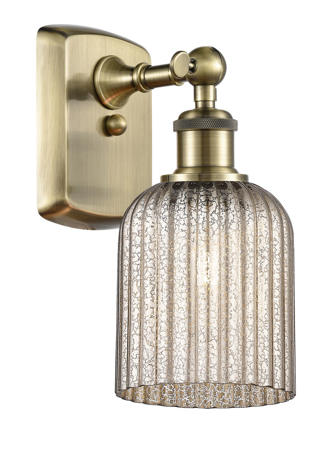 One Light Wall Sconce by Innovations - Ballston Collection, Antique Brass Finish - 516-1W-AB-G559-5ME