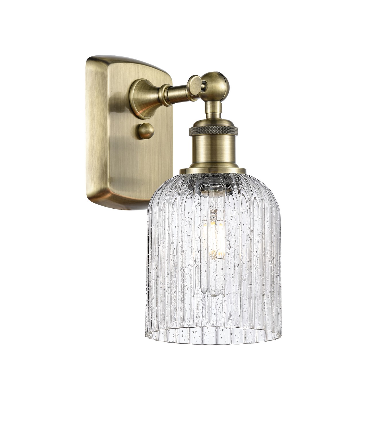 One Light Wall Sconce by Innovations - Ballston Collection, Antique Brass Finish - 516-1W-AB-G559-5SDY