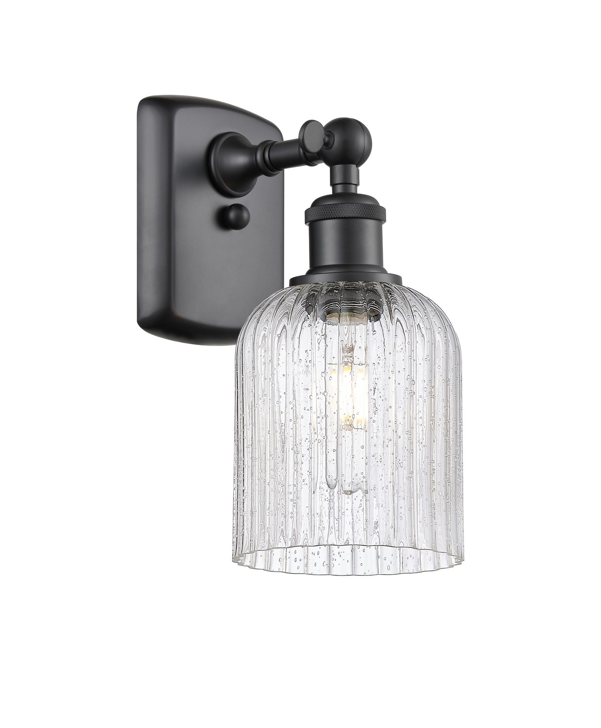 One Light Wall Sconce by Innovations - Ballston Collection, Matte Black Finish - 516-1W-BK-G559-5SDY