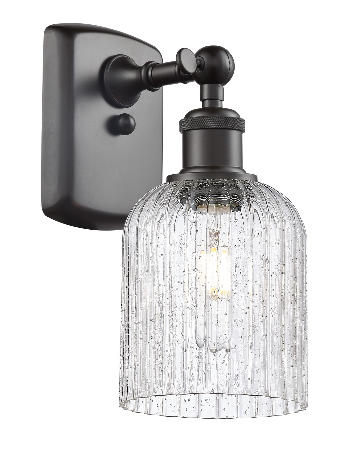 One Light Wall Sconce by Innovations - Ballston Collection, Oil Rubbed Bronze Finish - 516-1W-OB-G559-5SDY