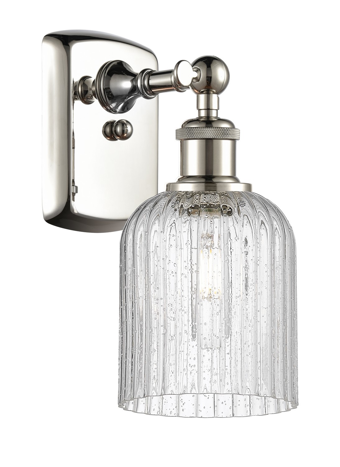 One Light Wall Sconce by Innovations - Ballston Collection, Polished Nickel Finish - 516-1W-PN-G559-5SDY