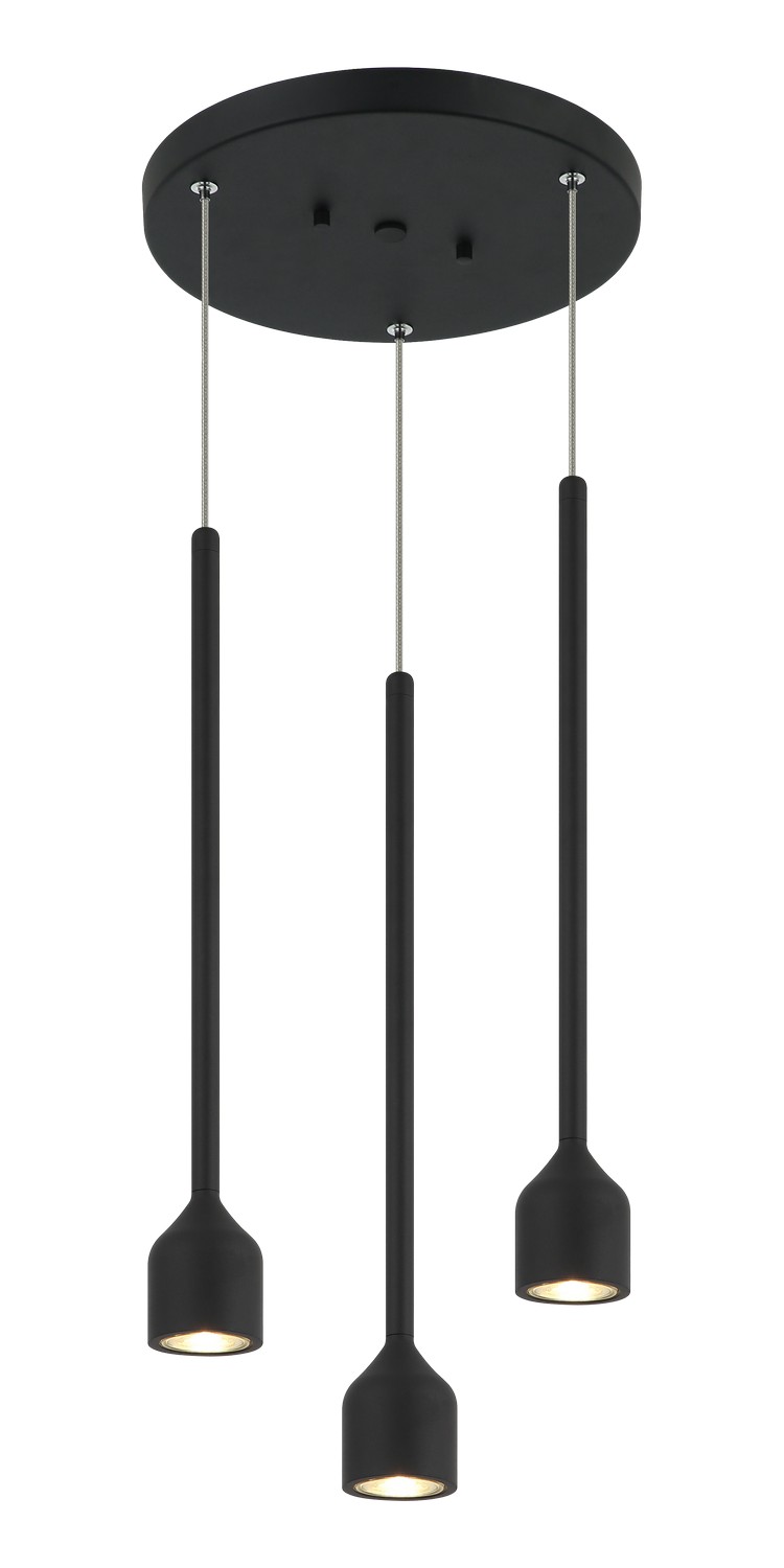 Matteo Lighting C35403MB Lumenagio LED 11.88 inch Matte Black Pendant Ceiling Light