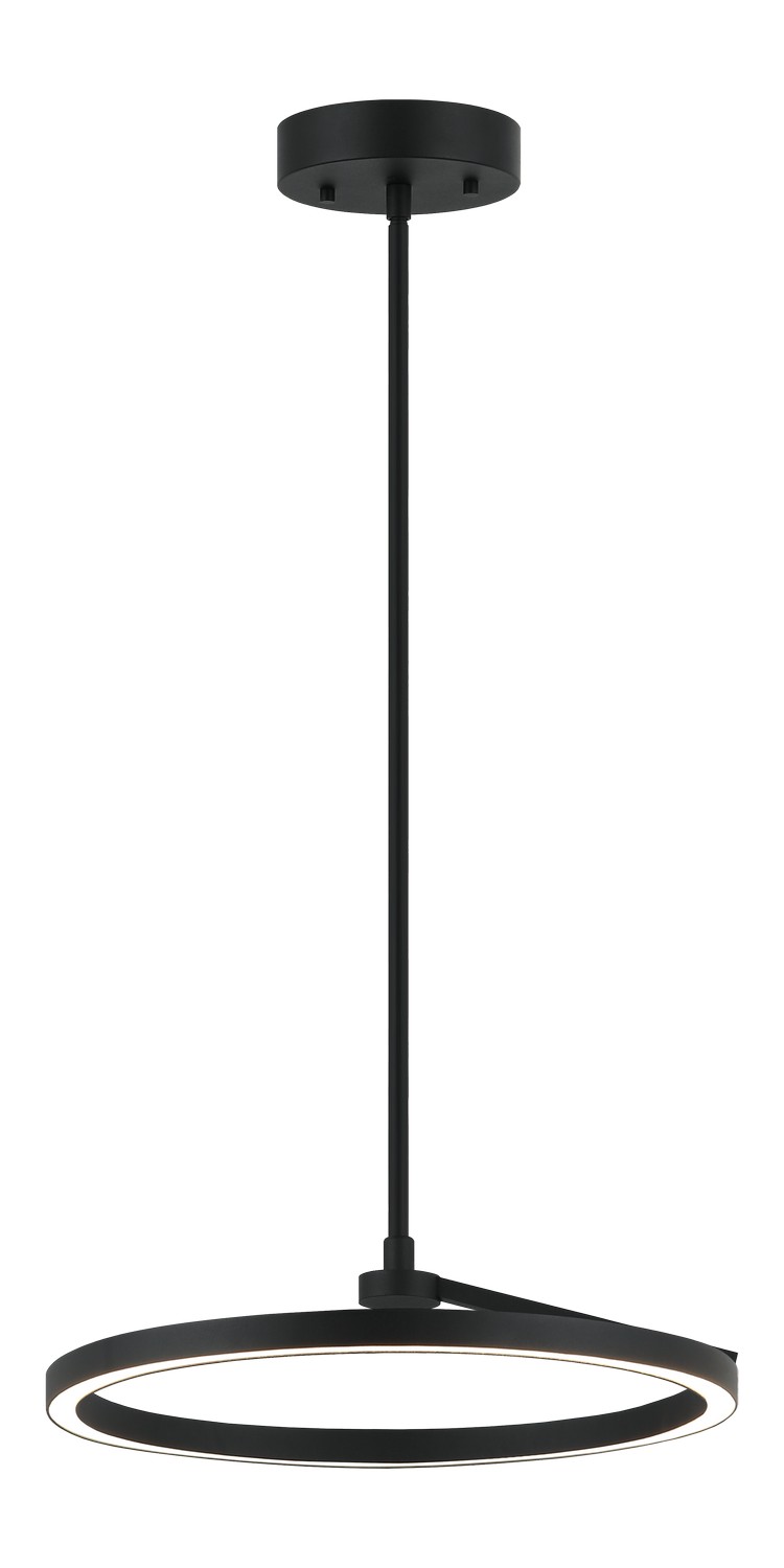 Matteo Lighting C36716MB The Trundle LED 16 inch Matte Black Pendant Ceiling Light