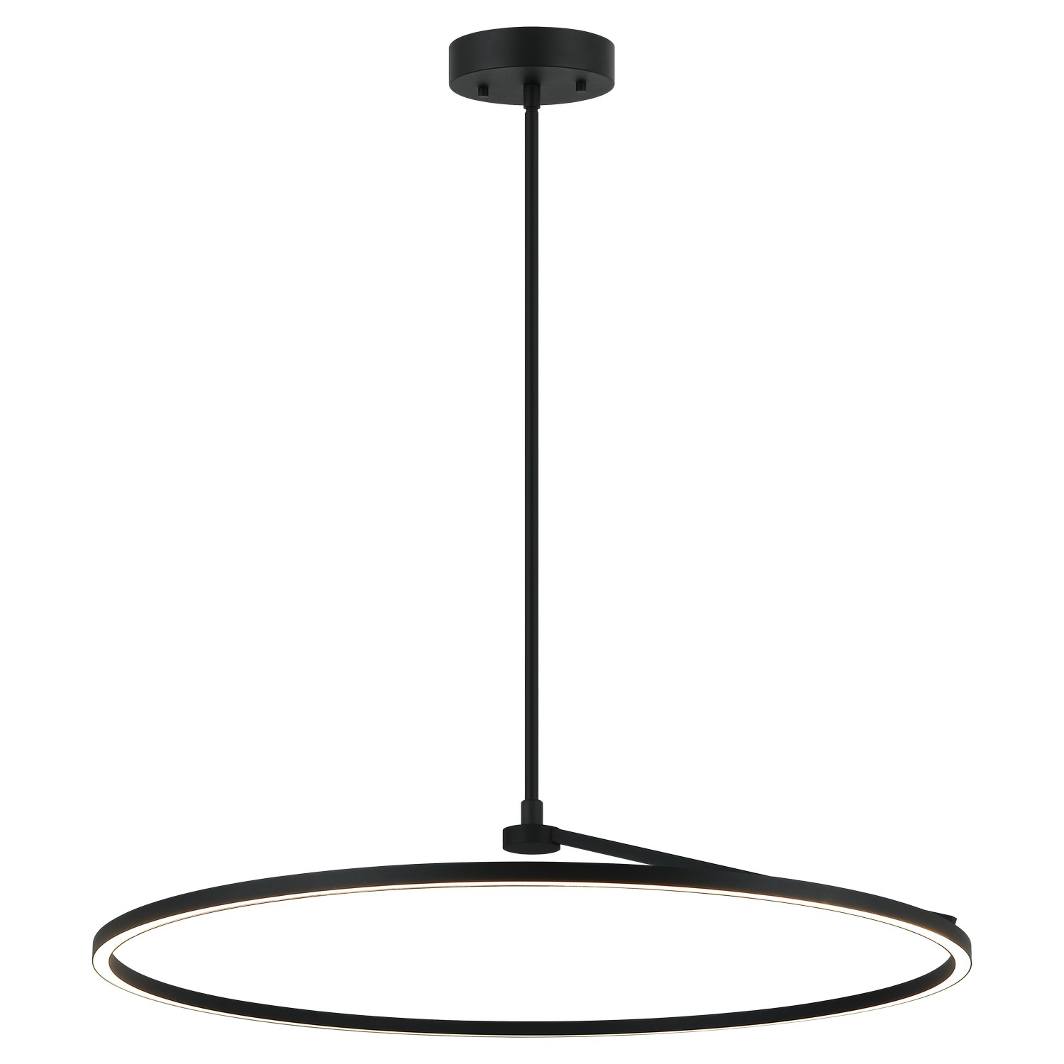 Matteo Lighting C36732MB The Trundle LED 31.5 inch Matte Black Pendant Ceiling Light