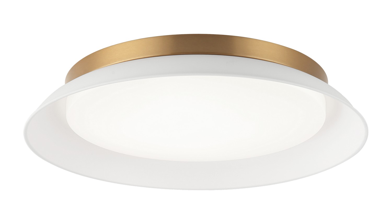 Matteo Lighting M12518MWAG Finley LED 18 inch Matte White and Aged Gold Brass Wall Sconce Wall Light