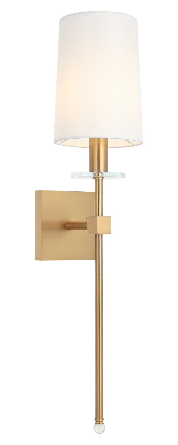 Lighting New York R-S00811AG Matteo Lighting Fairburn LED 5.88 inch Aged Gold Brass Wall Sconce Wall Light S00811AG - Open Box