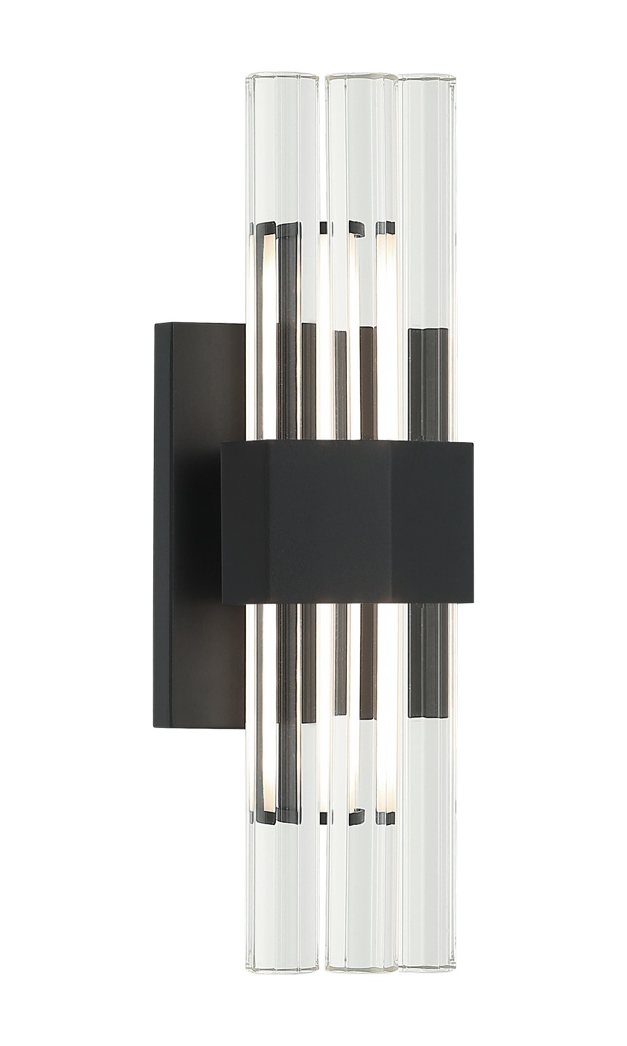 Matteo Lighting S06913MB Krustallos LED 4.5 inch Matte Black Wall Sconce Wall Light