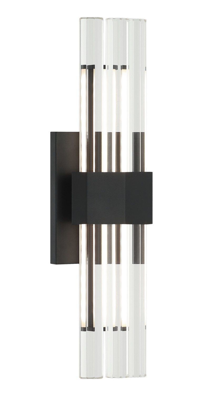 Matteo Lighting S06918MB Krustallos LED 4.5 inch Matte Black Wall Sconce Wall Light