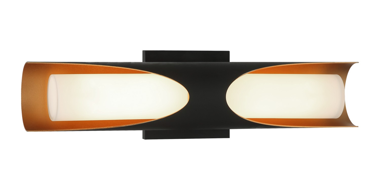 Matteo Lighting S12318MB Pedro LED 18 inch Matte Black Wall Sconce Wall Light