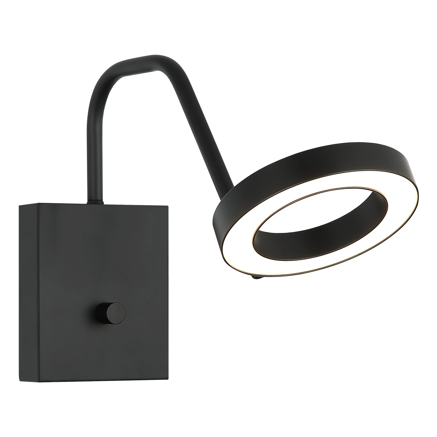 Matteo Lighting S12811BK Realm LED 5.38 inch Black Wall Sconce Wall Light
