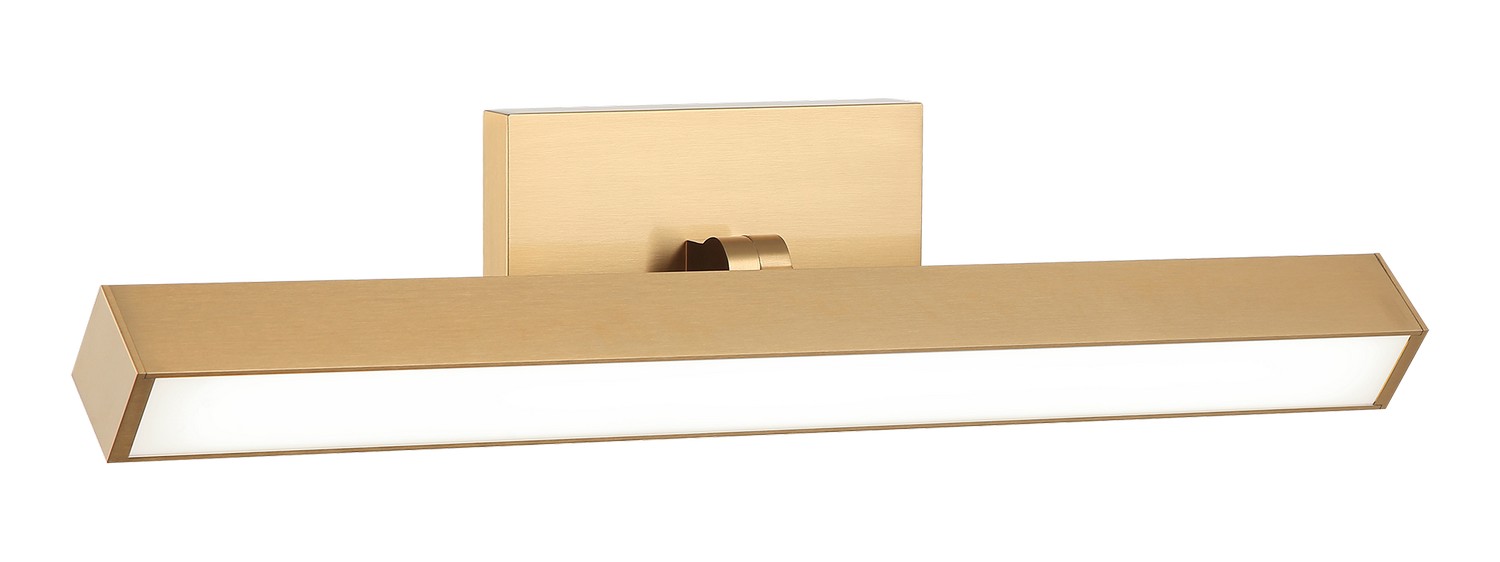Matteo Lighting S12918AG Parallel LED 18 inch Aged Gold Brass Wall Sconce Wall Light