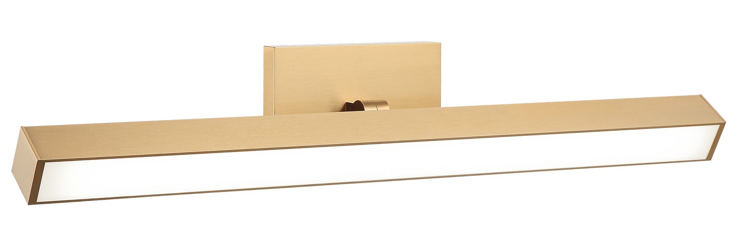Matteo Lighting S12924AG Parallel LED 23 inch Aged Gold Brass Wall Sconce Wall Light