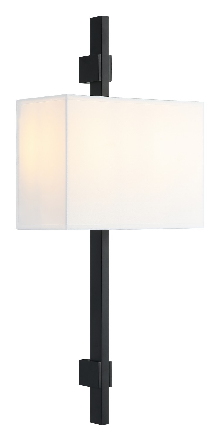 Matteo Lighting S13702MB Badgley LED 10 inch Matte Black Wall Sconce Wall Light
