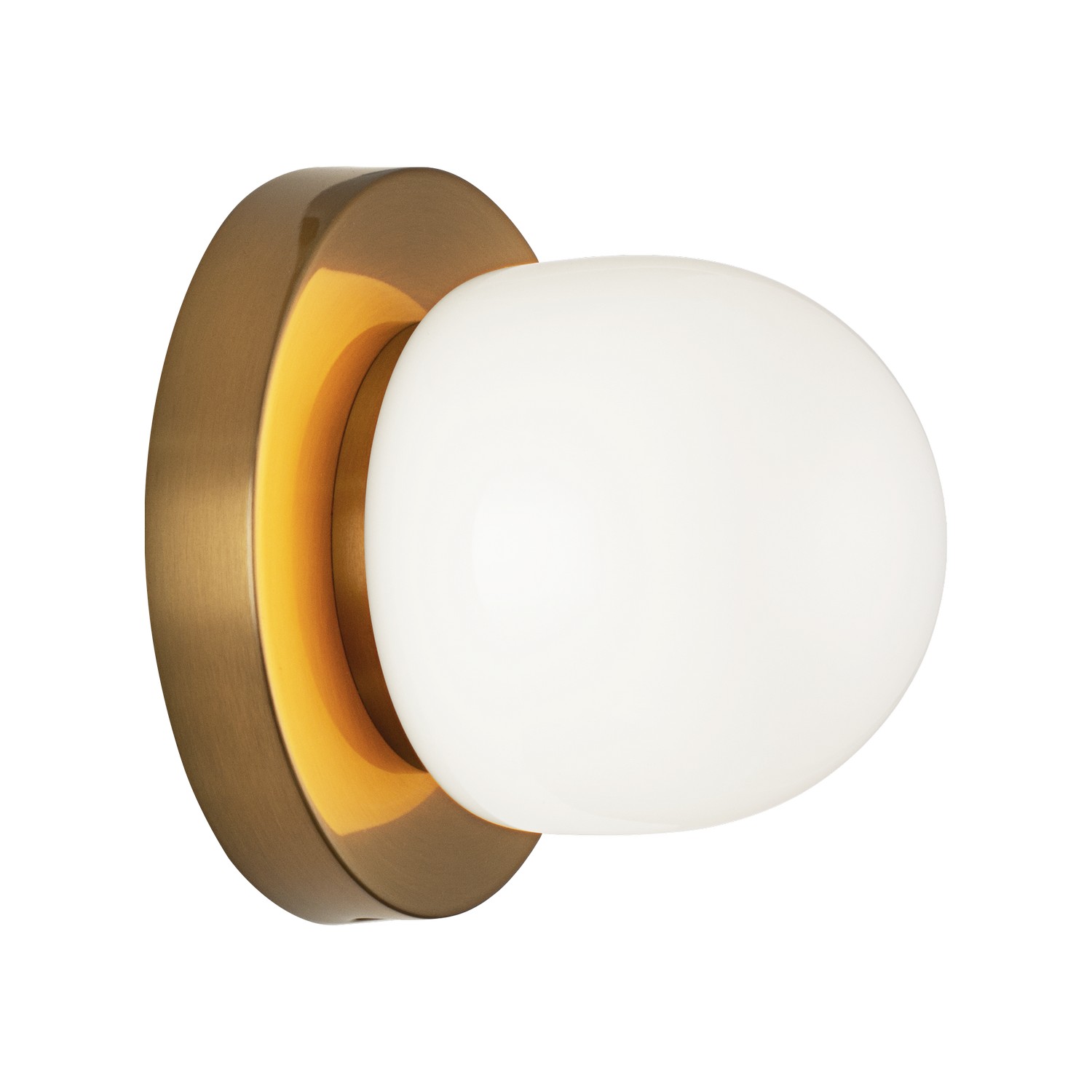 Matteo Lighting S14501AG Pizzazz LED 4.75 inch Aged Gold Brass Wall Sconce Wall Light