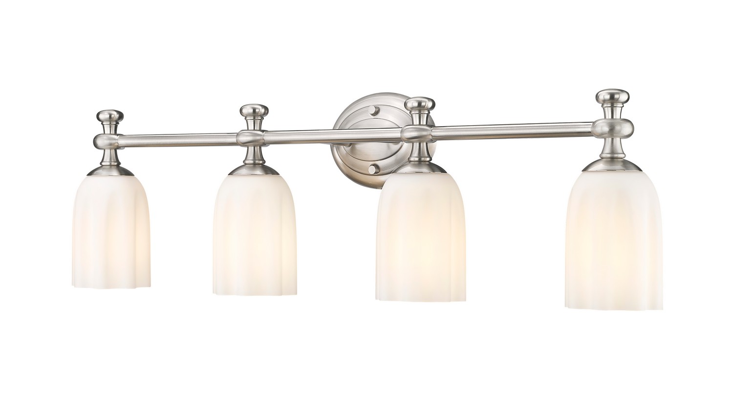 Four Light Vanity by Z-Lite - Orion Collection, Brushed Nickel Finish - 1102-4V-BN