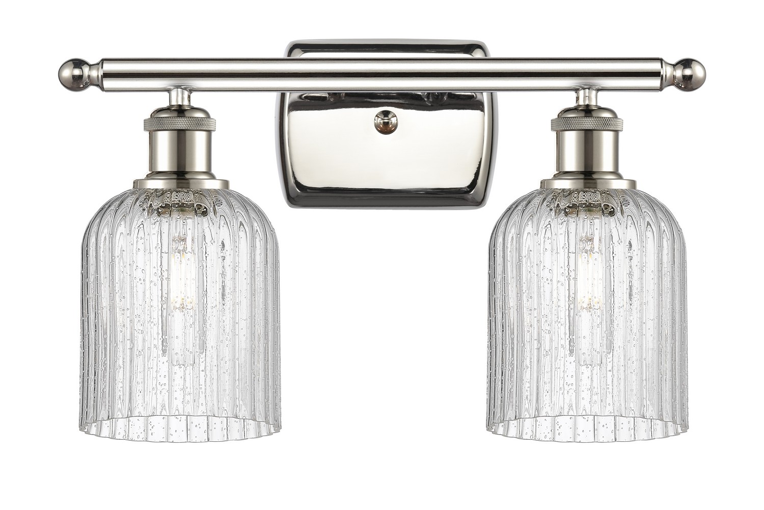 Two Light Bath Vanity by Innovations - Ballston Collection, Polished Nickel Finish - 516-2W-PN-G559-5SDY