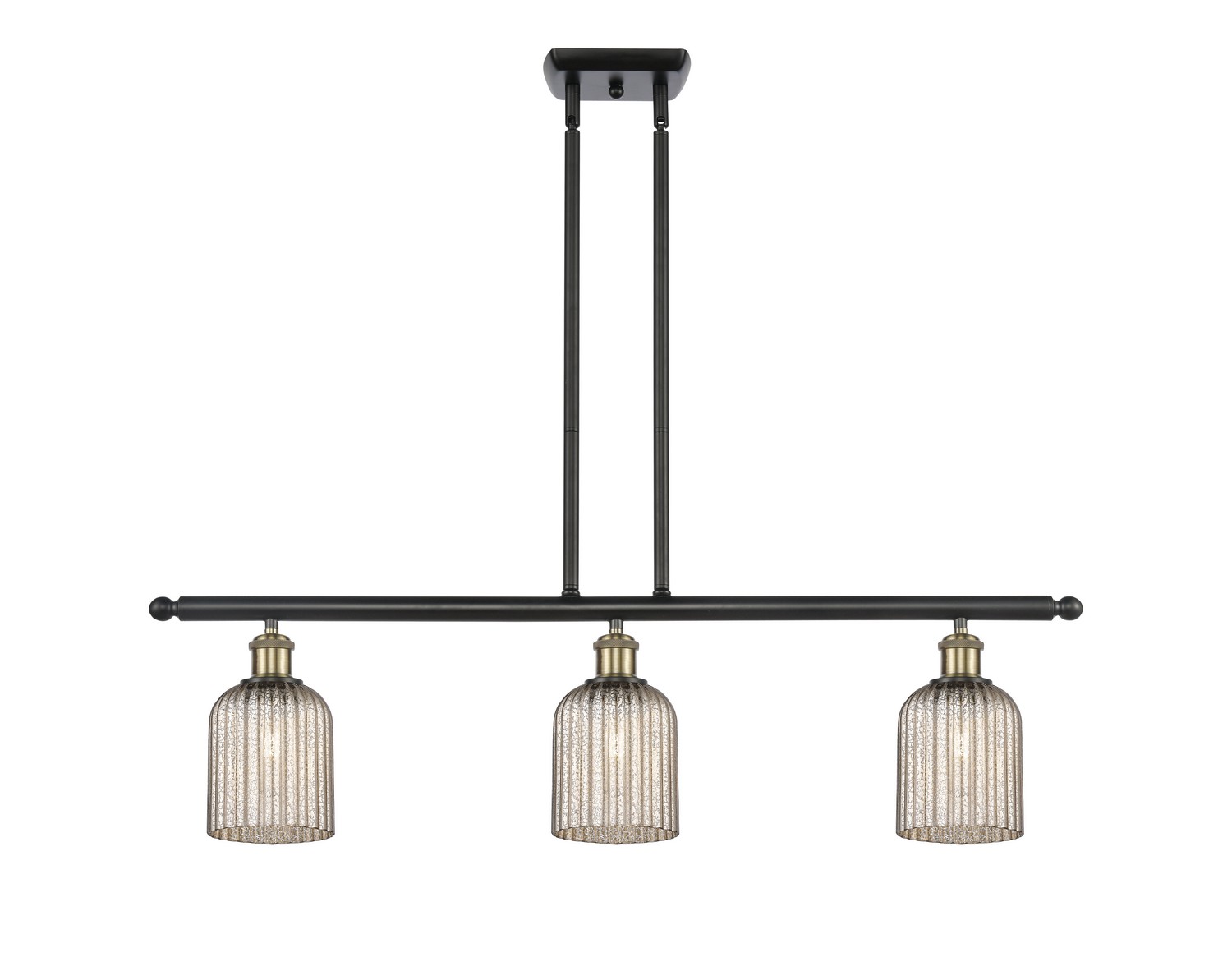 Three Light Island Pendant by Innovations - Ballston Collection, Black Antique Brass Finish - 516-3I-BAB-G559-5ME