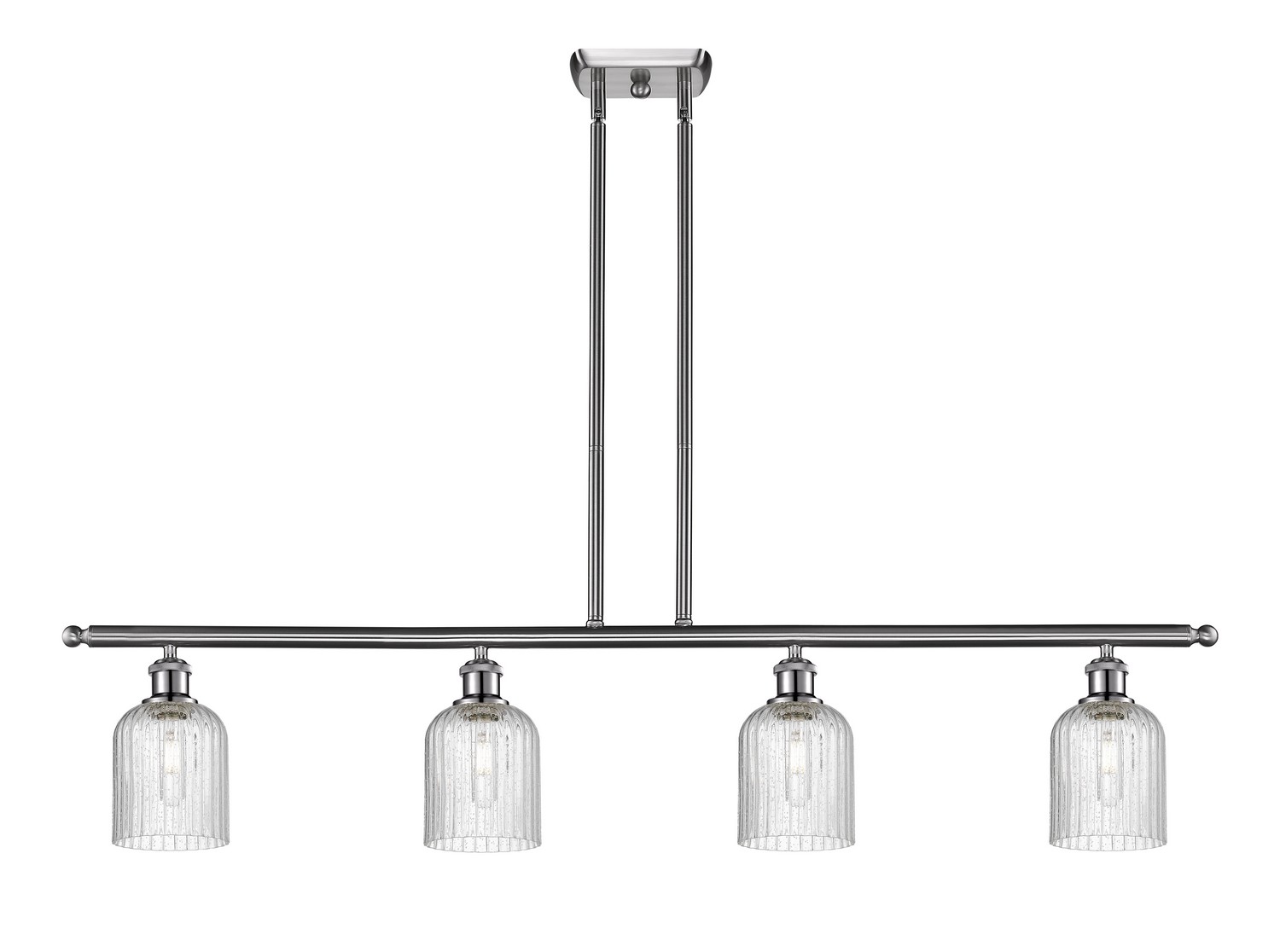 Four Light Island Pendant by Innovations - Ballston Collection, Brushed Satin Nickel Finish - 516-4I-SN-G559-5SDY