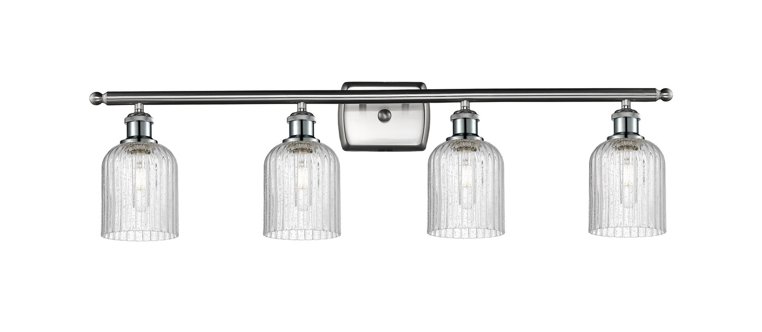 Four Light Bath Vanity by Innovations - Ballston Collection, Brushed Satin Nickel Finish - 516-4W-SN-G559-5SDY